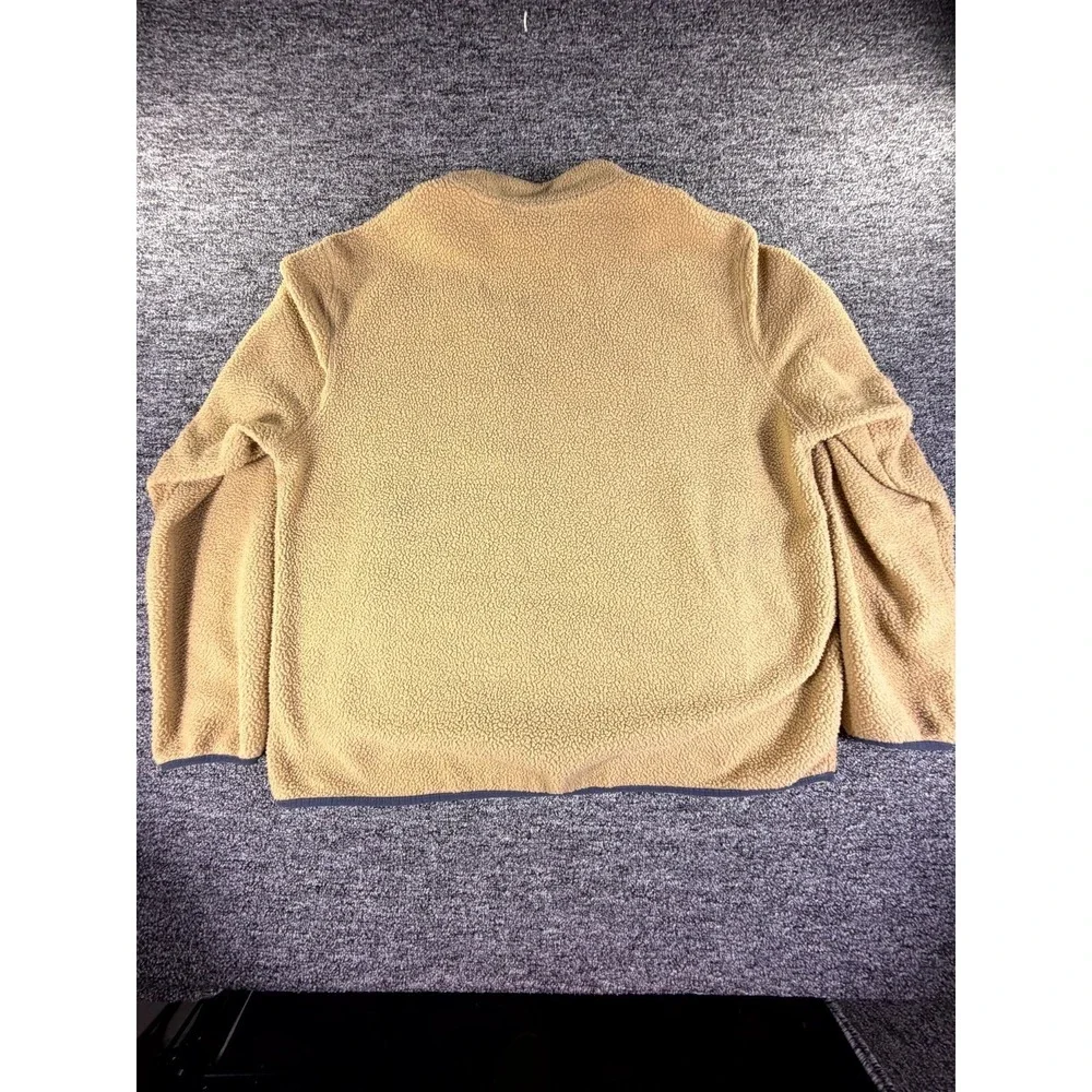 Free Country Fleece Jacket Mens 2XL 50-52 Camel Long Sleeve Full Zip Winter
